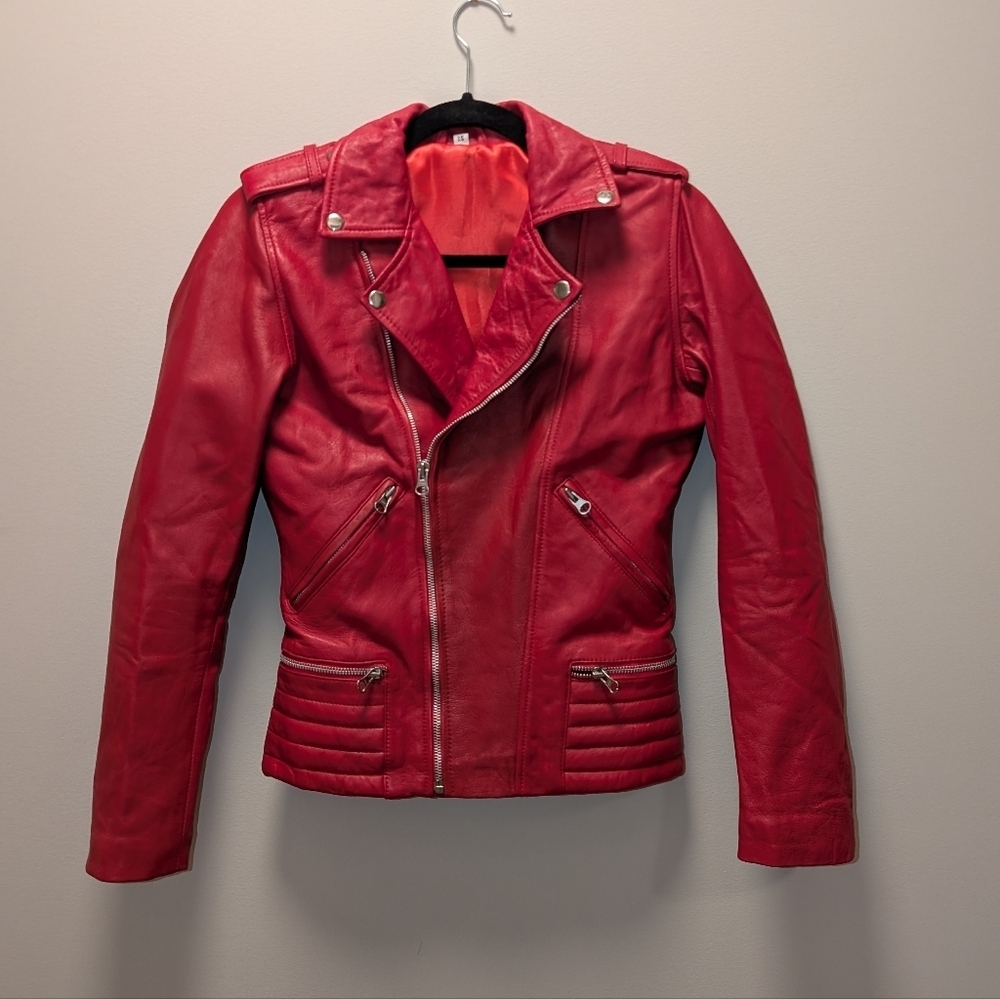 Southside Serpents Jacket Riverdale Cheryl Blossom's Red Leather Jacket - Picture 2 of 7
